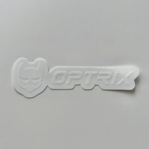 White Text Logo Sticker
